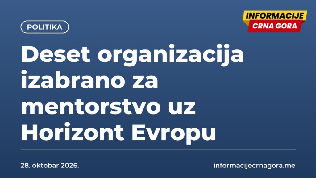 Deset organizacija izabrano za mentorstvo uz Horizont Evropu