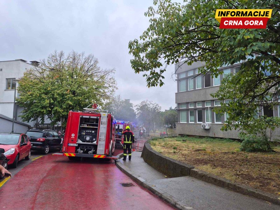 U suterenu Kliničkog centra Crne Gore (KCCG) jutros izbio požar